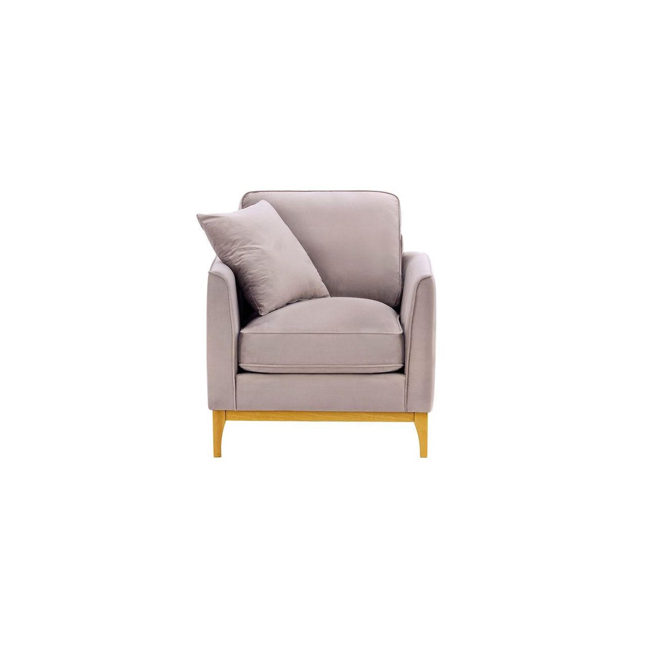 SESSEL Linara-Velluto 14 - Lila, Holz/Textil (81/91/95cm)