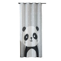 VORHANG SEOUL HxB 245x140 cm Panda - Weiß, Textil (140/245cm) - Gardinenbox