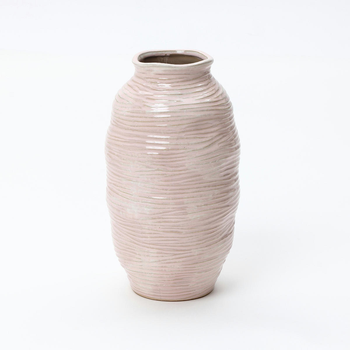 VASE,Ø 18 x H 31.5 cm - Roségold, Keramik (31.5cm) - Hometopia