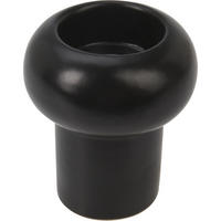 KERZENSTÄNDER Keramik 8,5 cm - Schwarz, Keramik (7.5/8.5/7.5cm) - Home Styling Collection