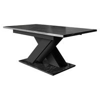 ESSTISCH Bronx - Schwarz, Holzwerkstoff (80/140/76cm) - MIRJAN24