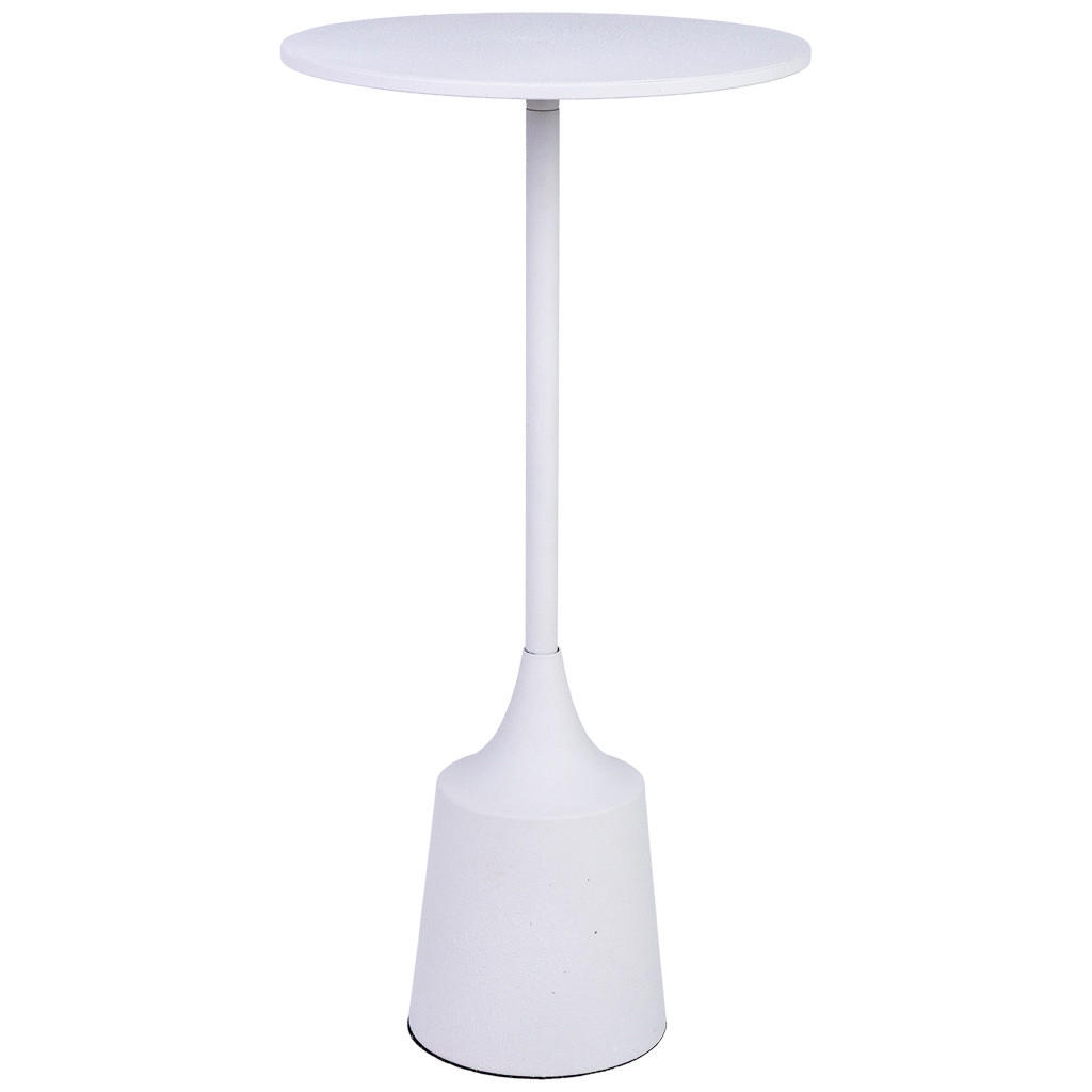 TISCH aus Metall, weiß, 30x60cm - Weiß, Metall (30/30/59.5cm) - Wanderlust