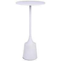 TISCH aus Metall, weiß, 30x60cm - Weiß, Metall (30/30/59.5cm) - Wanderlust