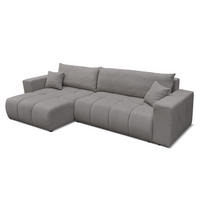 ECKSOFA Anabel Max Mit Schlaffunktion - Dunkelgrau, Holzwerkstoff/Textil (278/145cm) - Fun Möbel
