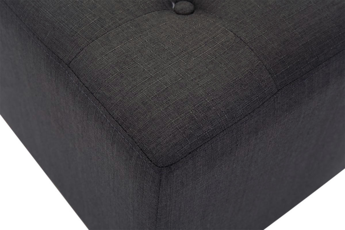 SITZWÜRFEL 2er Set Stoff dunkelgrau - Dunkelgrau, Holz/Textil (45/46/45cm) - CLP