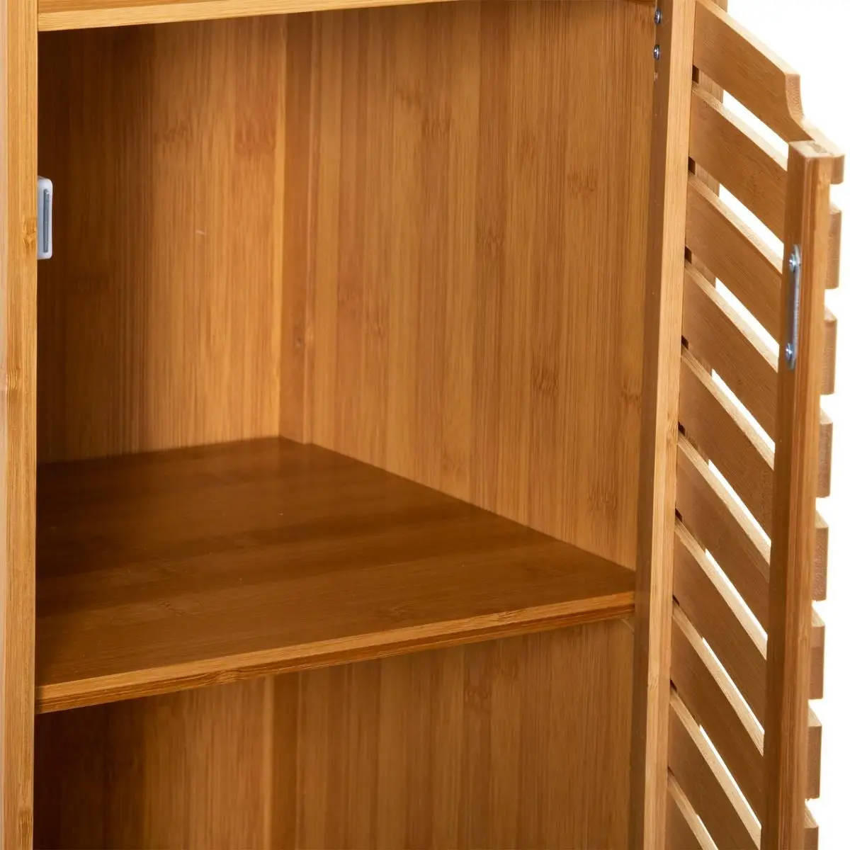KOMMODE Bambus - Beige, Naturmaterialien (30/80/30cm)