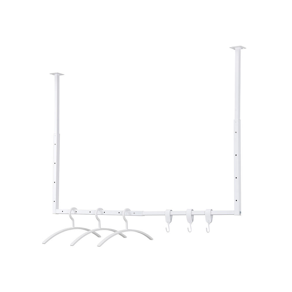 GARDEROBE SWAY - Weiß - Weiß, Kunststoff (3/80/120cm) - Home Deluxe
