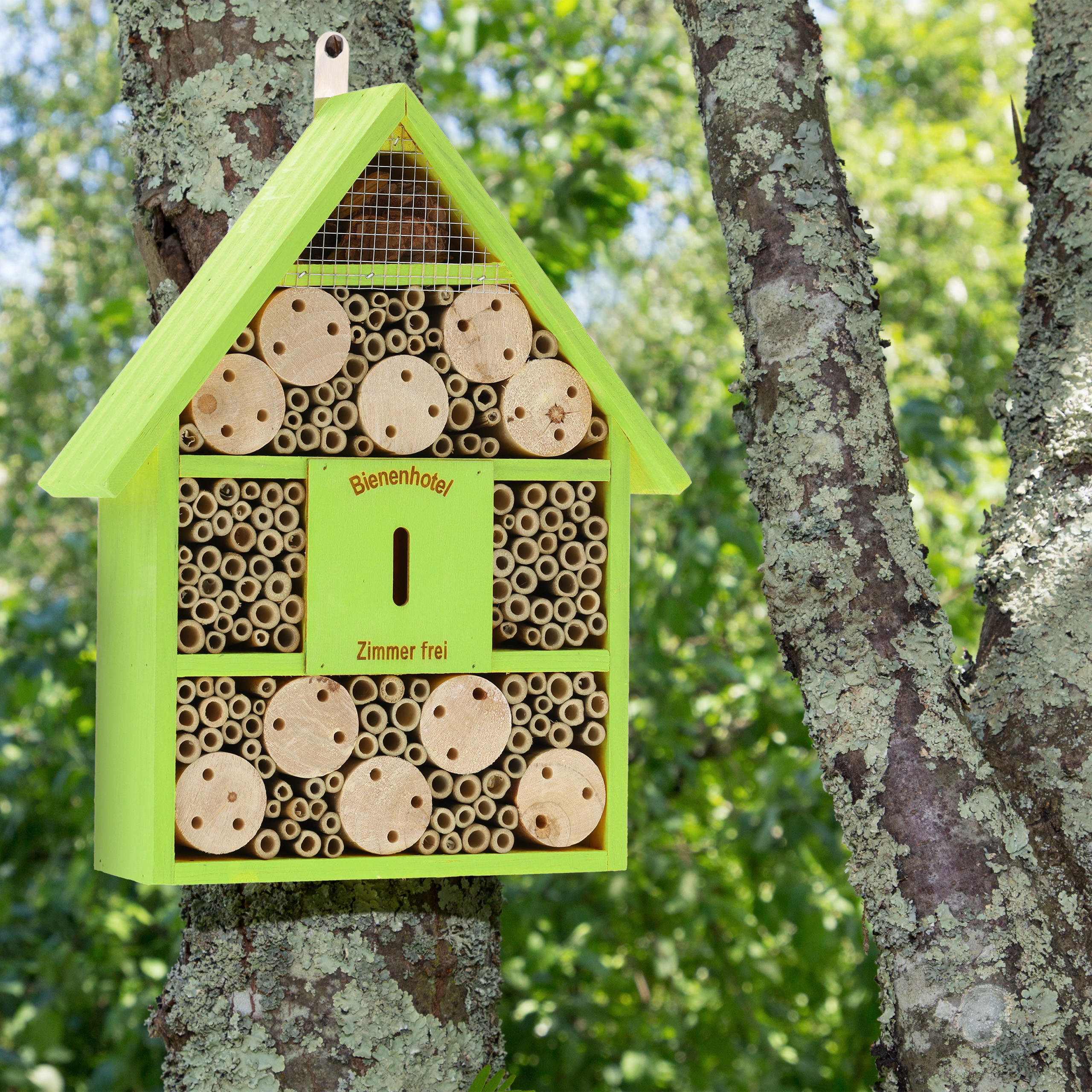 BIENENHOTEL - Multicolor, Holz (29/38/9cm) - Relaxdays