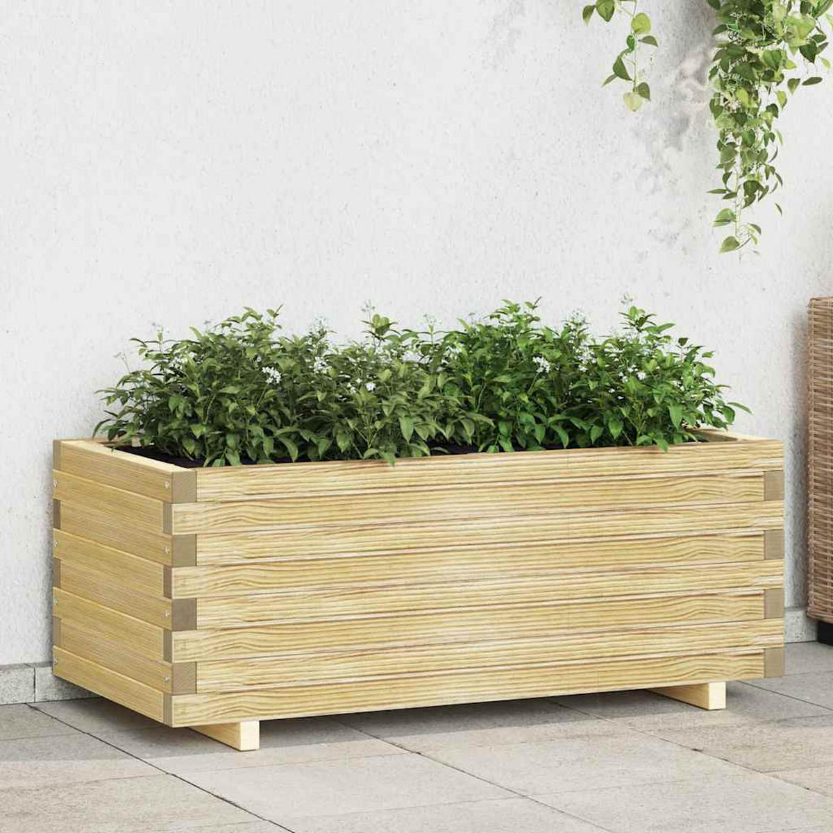 HOCHBEET 100/50/40 Cm Holz Rechteckig - Braun, Holz (50/40/100cm) - vidaXL
