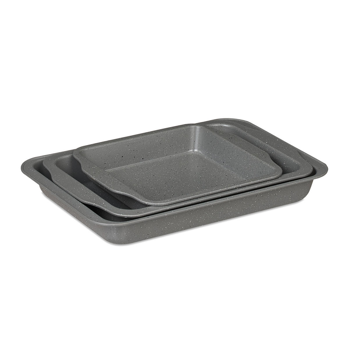 3XAUFLAUFFORM - Grau, Metall (28.5/42.5/5cm) - Relaxdays