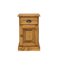 NACHTTISCH aus Massivholz CHARLOTTE Scharnier Rechts - Hellbraun, Holz (38/60/33cm) - Seart