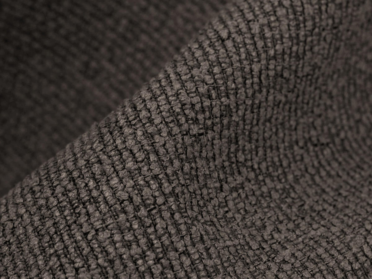 SOFAELEMENT Bouclé Stoff Braun - Schwarz/Mokka, Holzwerkstoff/Kunststoff (70/75/94cm) - Makamii