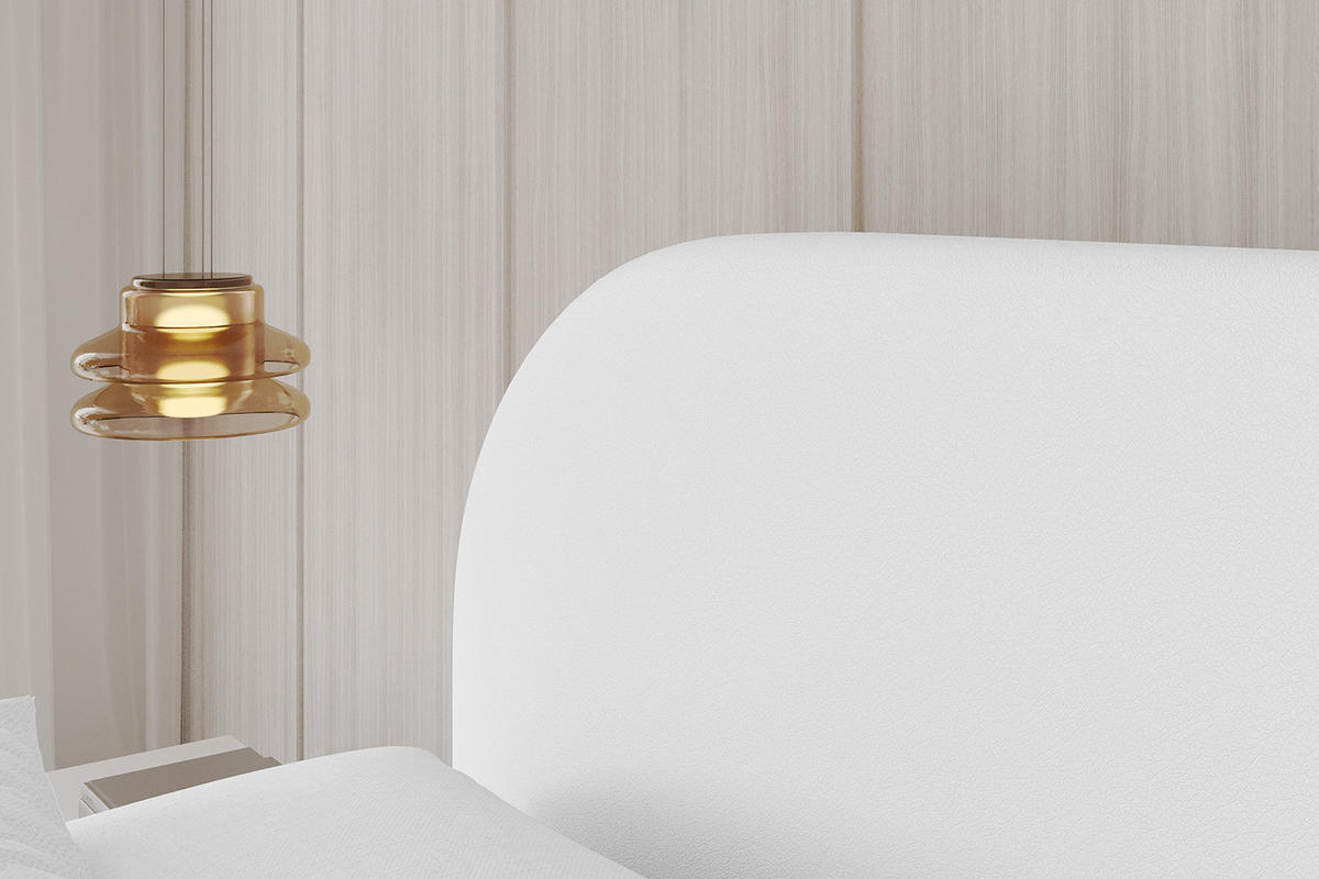 POLSTERBETT mit Bettkasten und Lattenrost, Bett mit Matratze H3/H4 - TIVON 180x200 Weiß Kunstleder - Weiß Hochglanz, Holzwerkstoff/Textil (180/200cm) - ALTDECOR