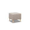 SITZPOUF 50 X 50 BLANK, Beige - Beige, Textil (51/40/51cm)