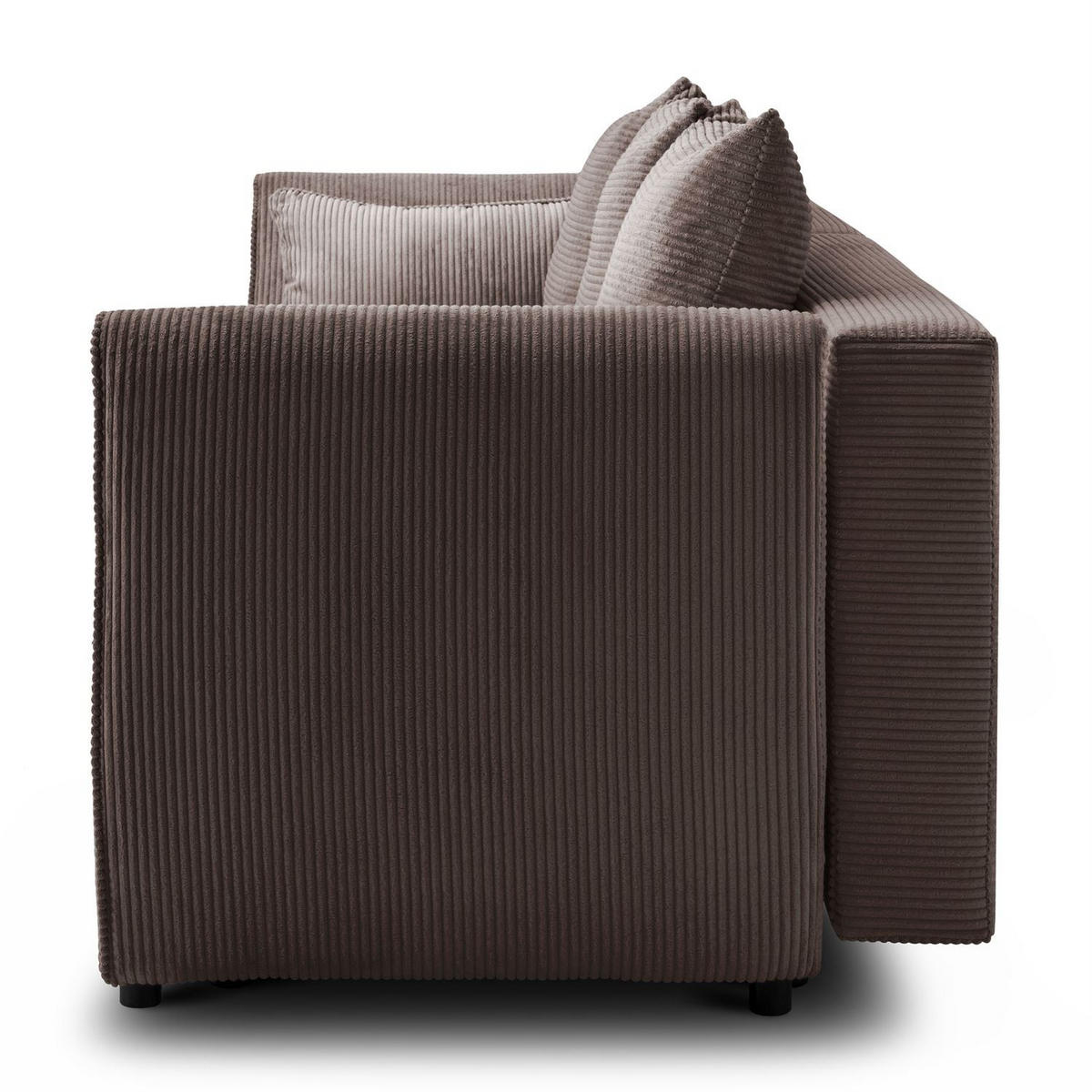 SOFA ASPEN Zweisitzer mit Schlaffunktion, Anafi 18 - Braun, Textil (267/94/95cm) - Lookway