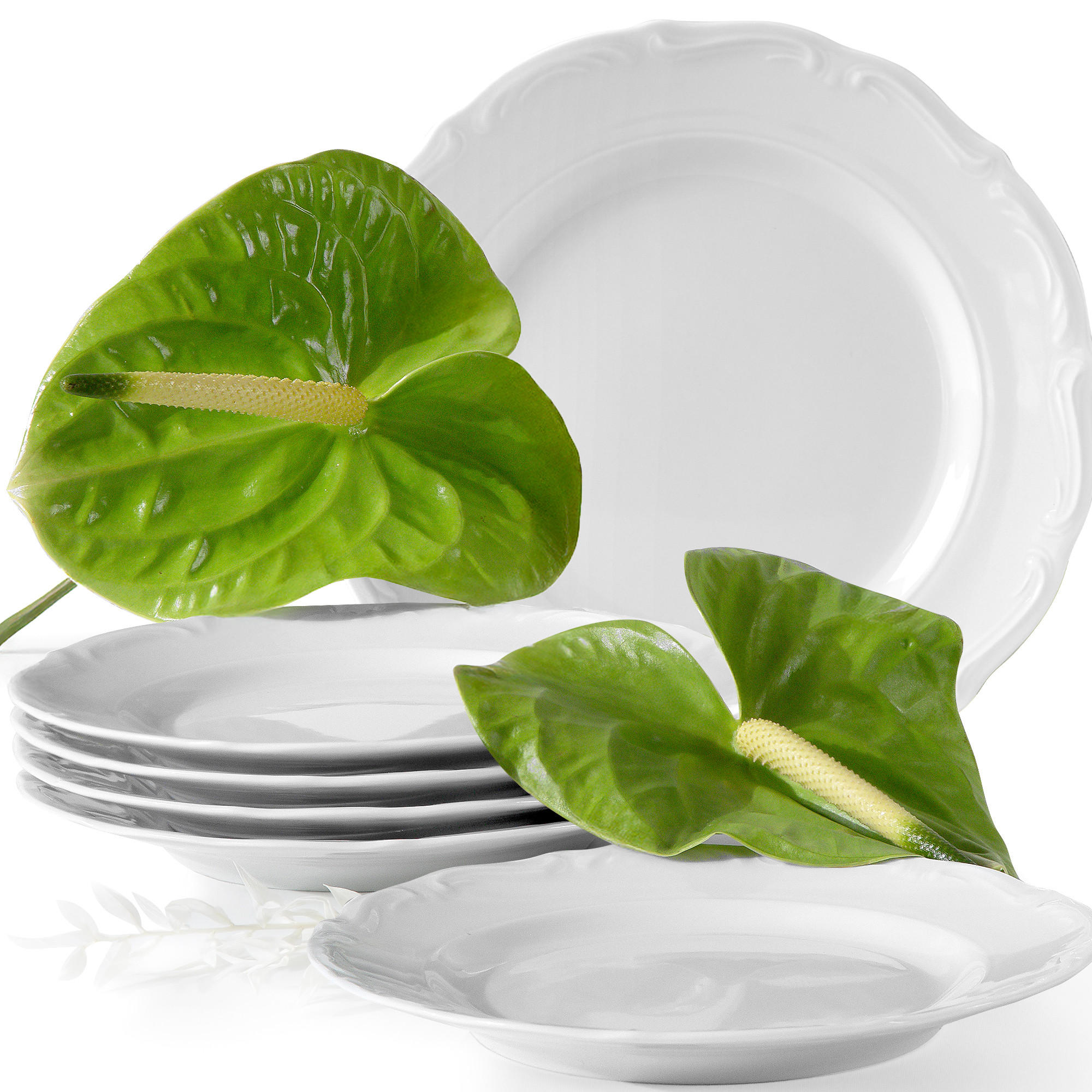 Konsimo® Dessertteller Weiß