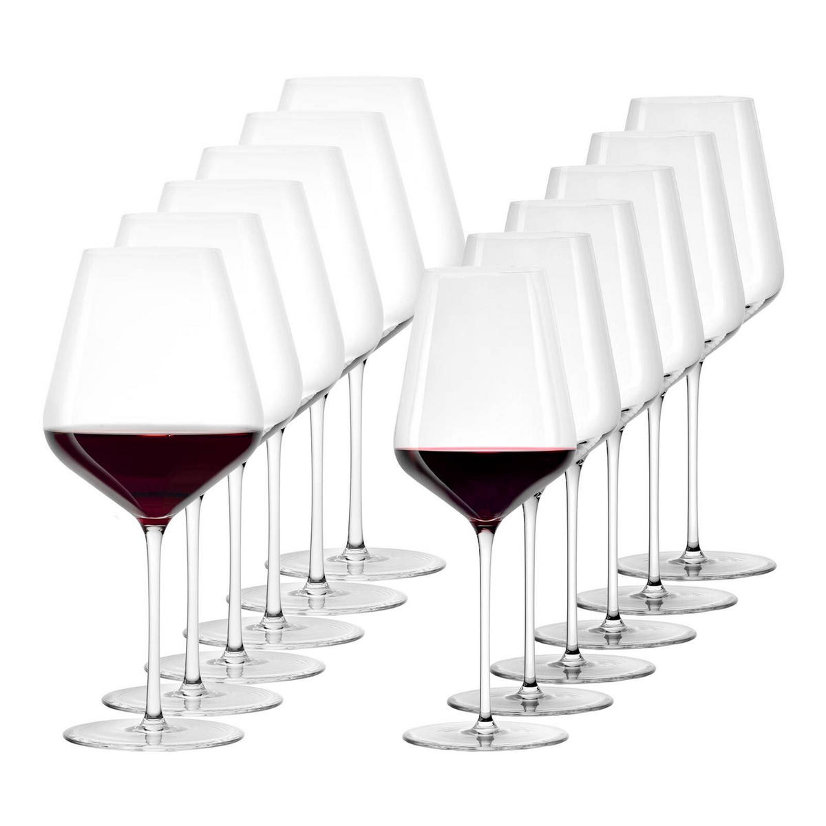 BORDEAUX- & BURGUNDERGLÄSER Starlight transparent 12er Set - Transparent, Glas (0.001L) - Stölzle Lausitz