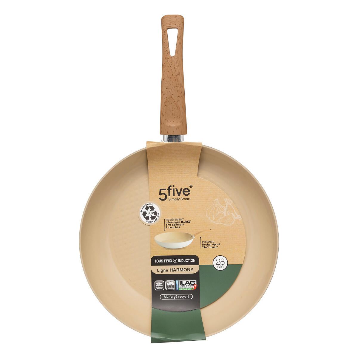 PFANNE Aluminium Harmony Ø 28,5 cm - Beige, Metall (28.5cm) - 5five Simply Smart