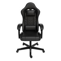 GAMINGSTUHL HyperSeat schwarz - Schwarz, Kunststoff (63/131/121cm) - Juskys