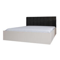 BETT Schwarz STYLE Mit Kaschmirmatratze Gepolsterter Kopfteil 120x200 cm - Schwarz, Textil (120/200cm) - Sepro Meble