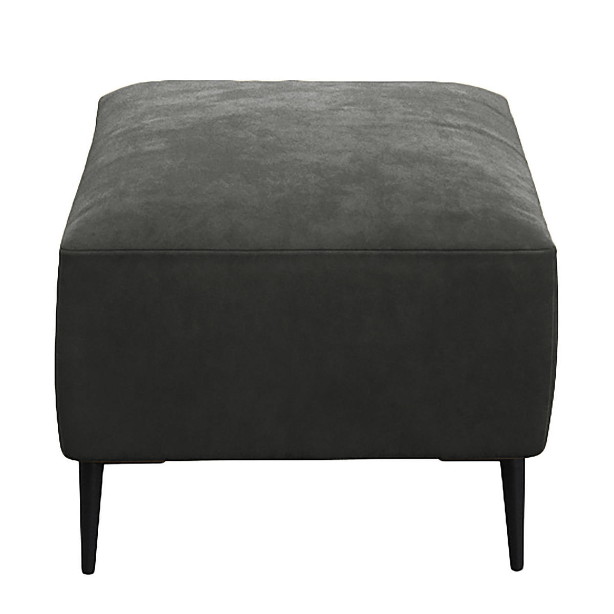 POLSTERHOCKER - Schwarz/Grün, Textil/Metall (90/45/60cm) - home24