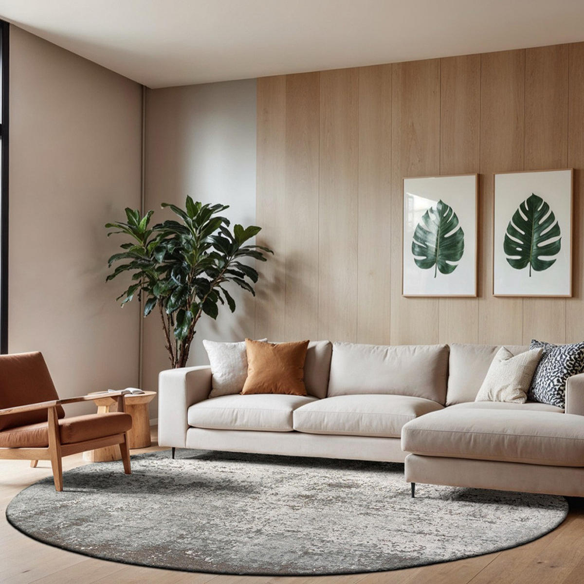 TEPPICH Venus Mad Men Virgin Land 240/240 cm - Grau, Kunststoff/Textil (240/240cm) - Louis De Poortere