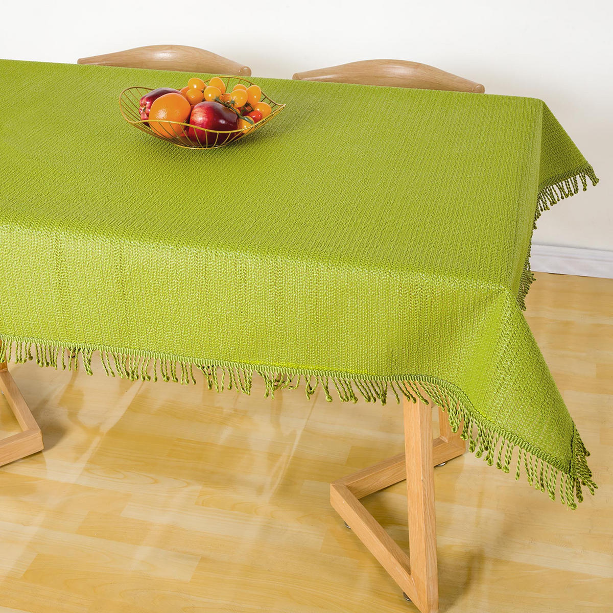 TISCHDECKE Gartentischdecke Grün 130x160 cm Weichschaum - Grün, Textil (130/160cm) - TiborTex