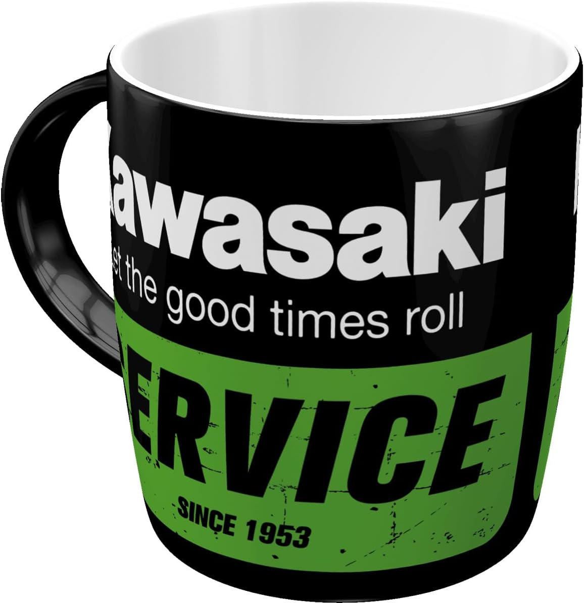 KAFFEETASSE 330 ml Kawasaki Service - Multicolor, Keramik (0.33L) - Nostalgic-Art