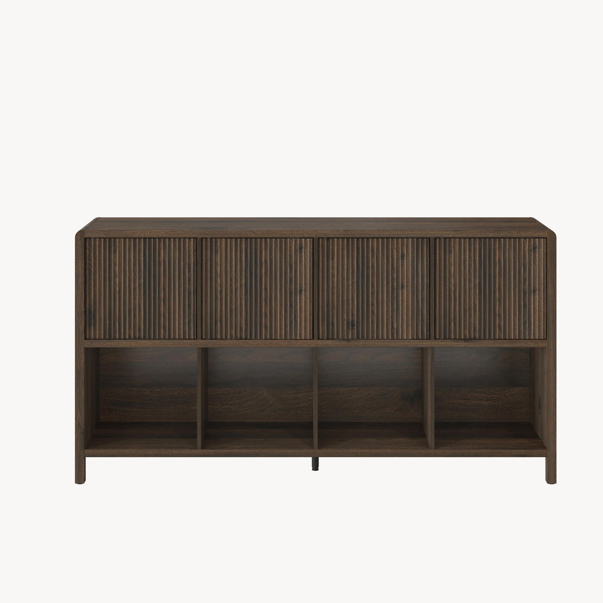 SIDEBOARD Lukkodso - Walnussfarben, Holzwerkstoff (145/76.5/30cm) - [en.casa]