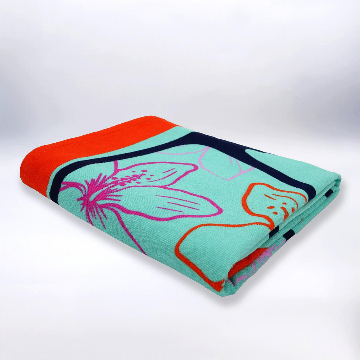 STRANDTUCH XL Mikrofaser Blau 140x170 220g/m² - Manilva - Blau, Textil (140/170cm) - LE COMPTOIR DE LA PLAGE