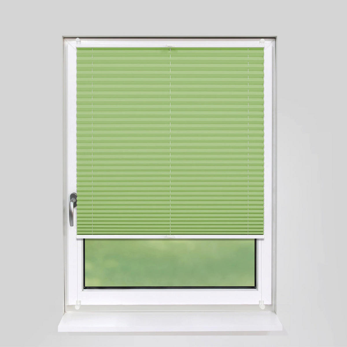 PLISSEE Basic ohne Bohren - Grün, Textil (50/150cm) - Deco-Raum