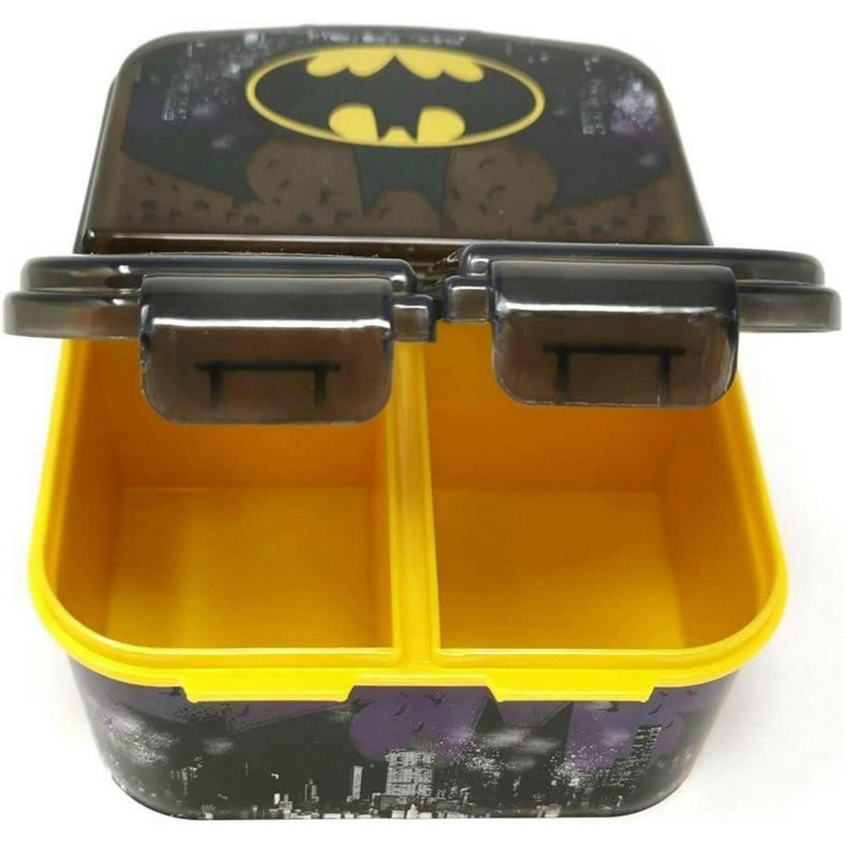 BROTDOSE mit Fächern Batman 18 cm - Multicolor, Kunststoff (14/7/18cm)