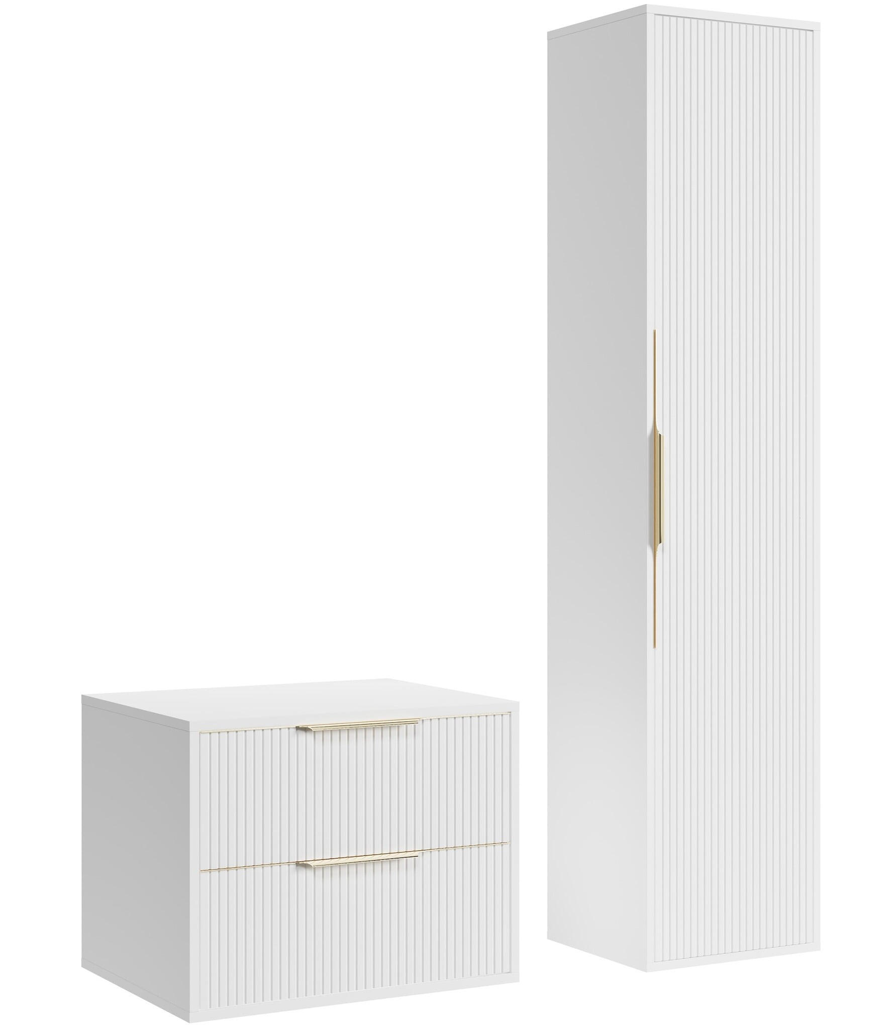 Badplaats KOUPELNOVÁ SESTAVA Rimini 2 díly bílá mat - 80 x 46 x 46 cm