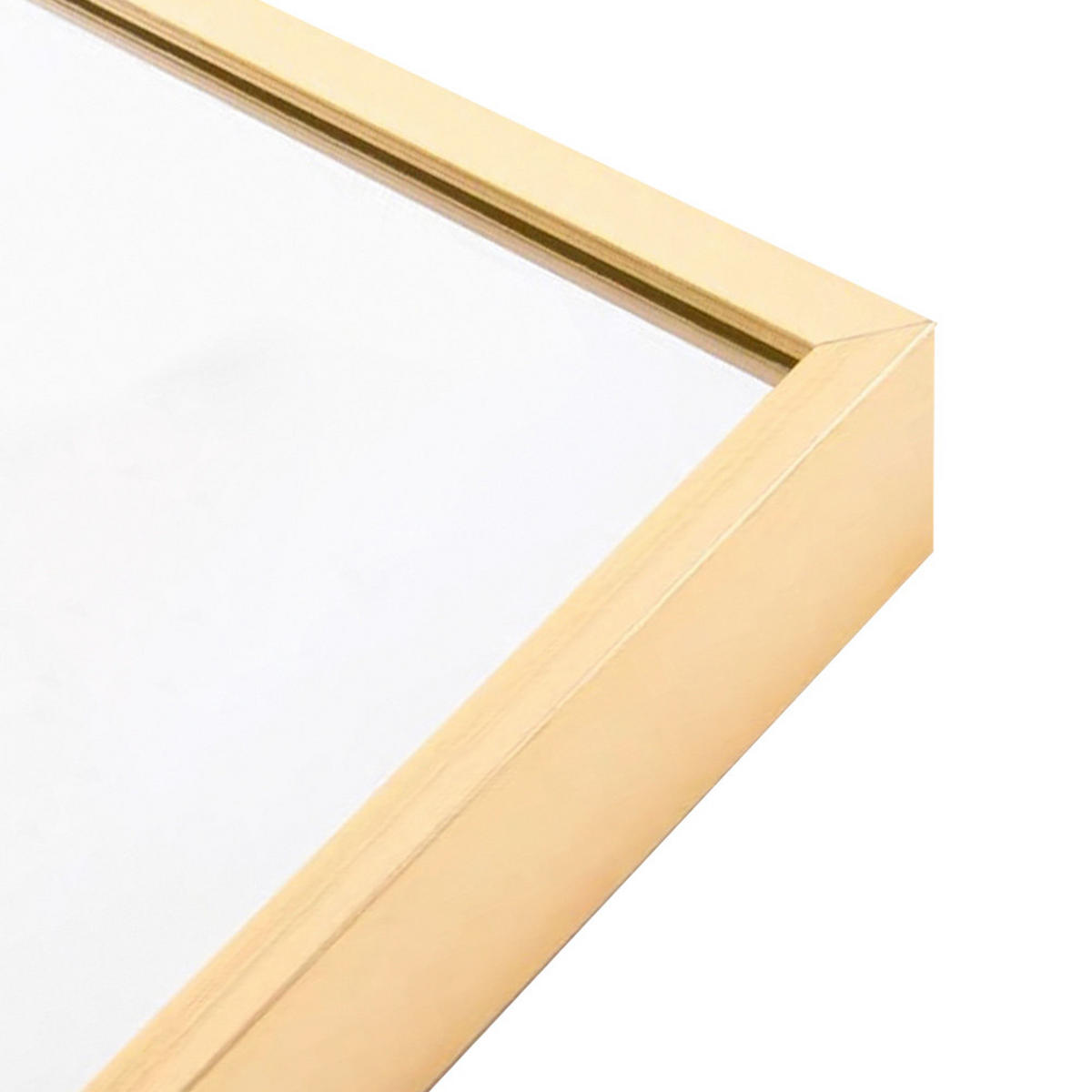 STANDSPIEGEL 150x40 cm Metallrahmen rechteckig gold - Goldfarben, Holz (40/150/3cm) - LEBENLANG