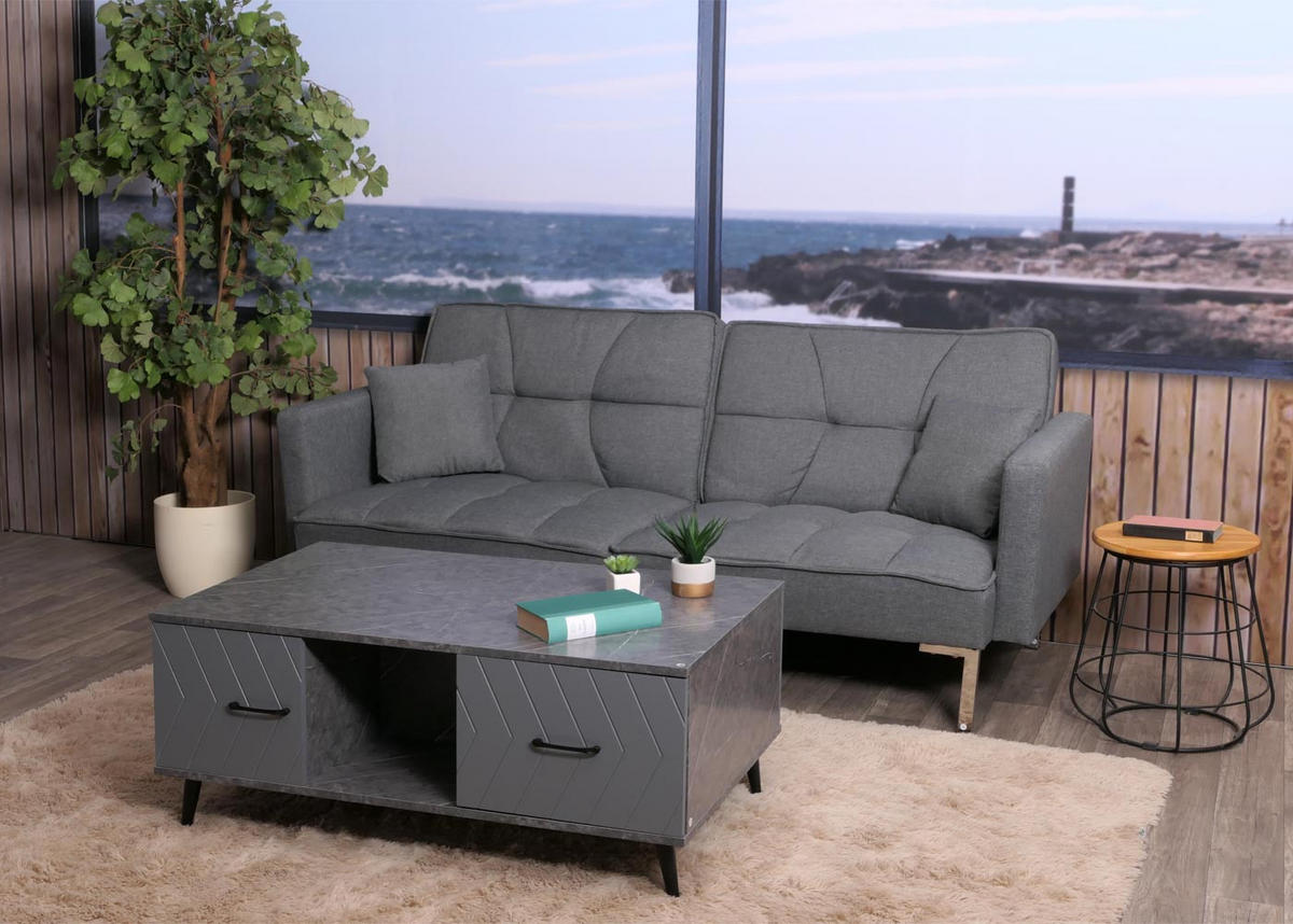 COUCHTISCH eckig Grau - Grau, Holz (60/106/42cm) - MCW