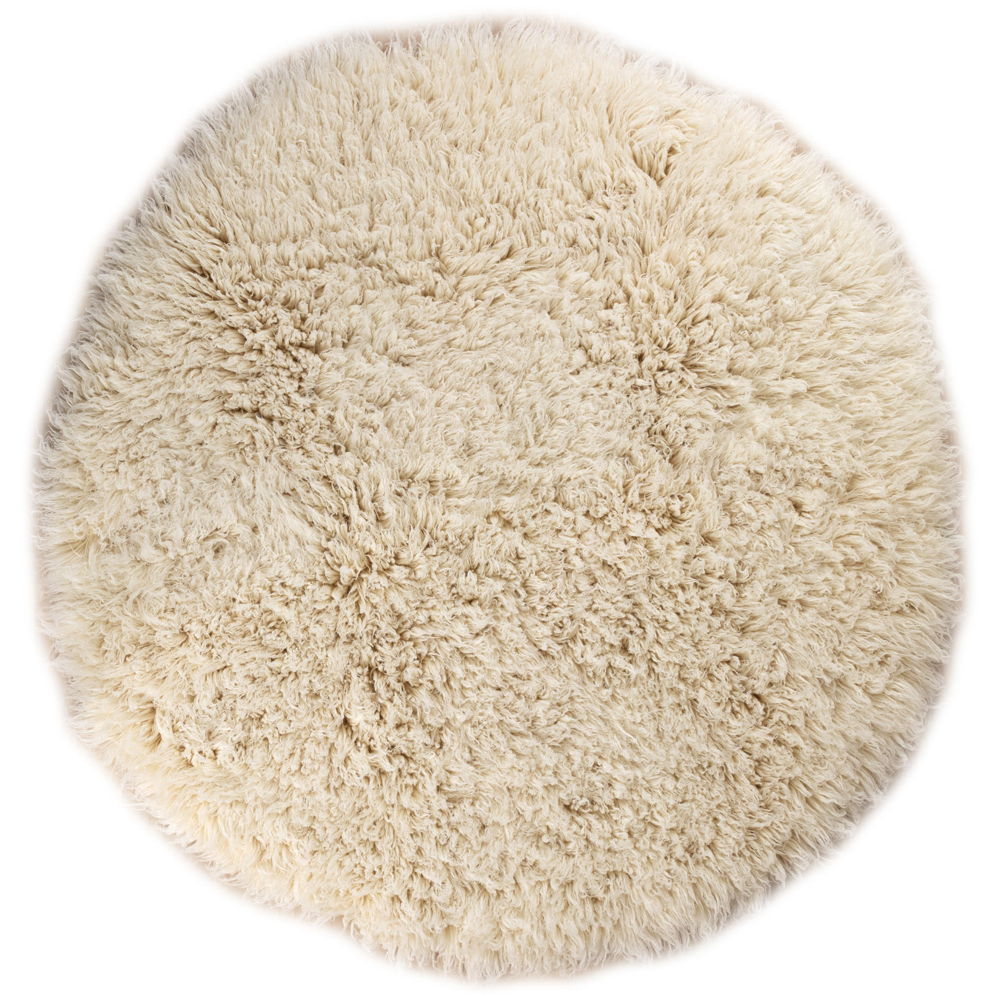 WOLLTEPPICH Rund Ø 145 cm Flokati 4000 - Naturfarben, Naturmaterialien (145/145cm) - Steffensmeier