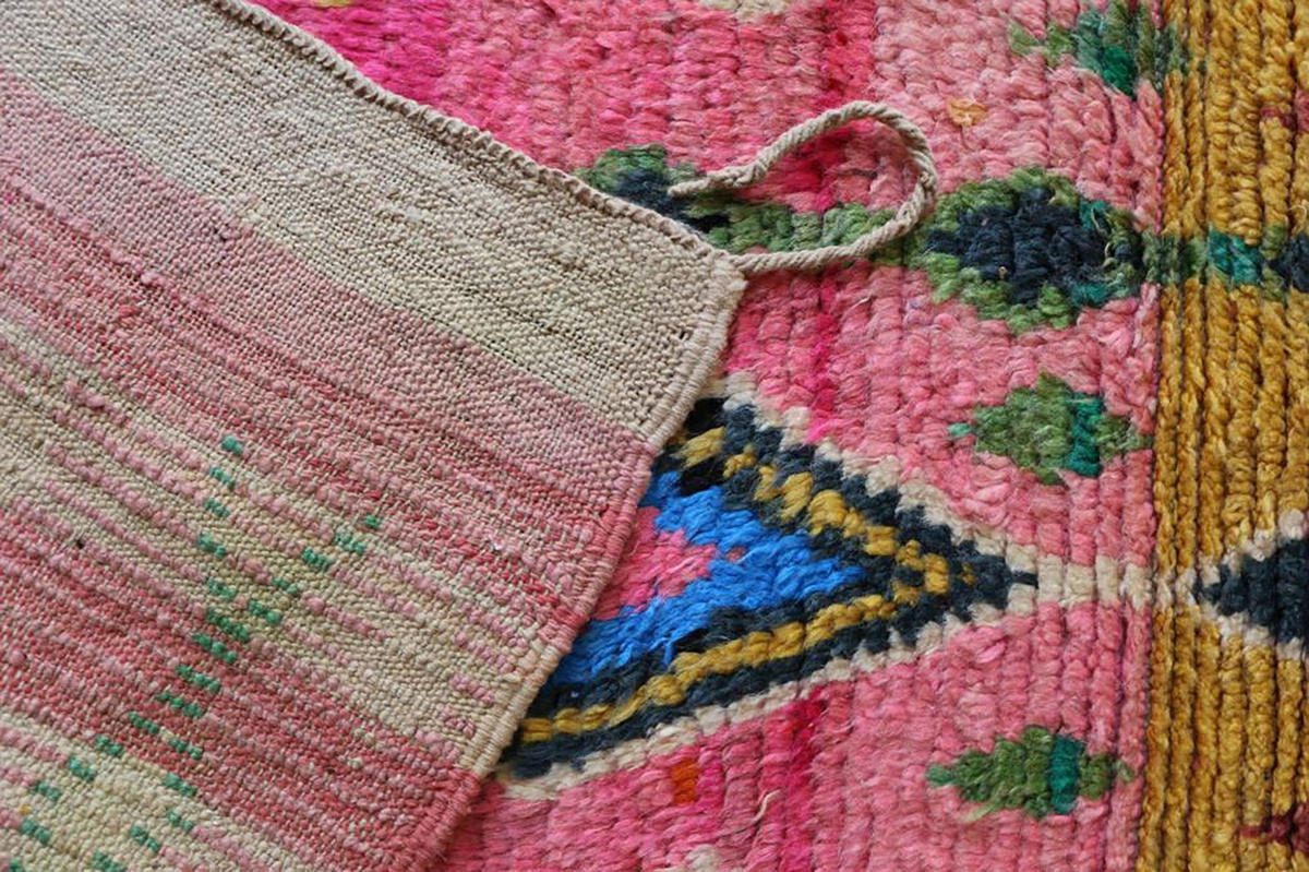BERBERTEPPICH Teppichläufer marokkanisch aus reiner Wolle mehrfarbig - Multicolor, Naturmaterialien (140/200cm) - AFK Living
