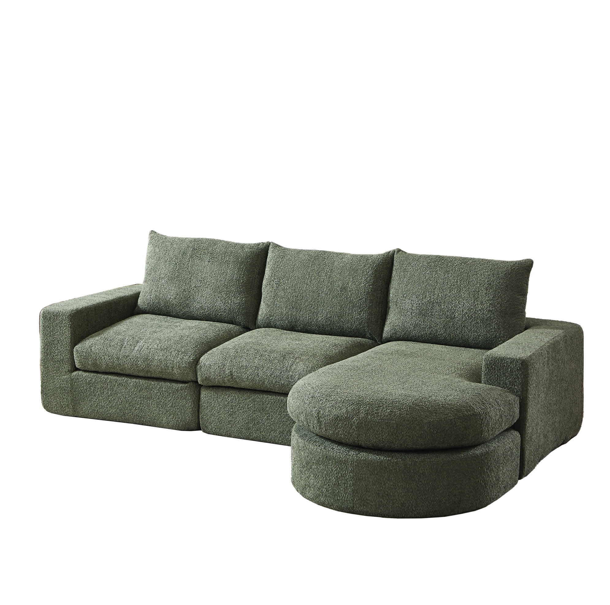 Okwish Ecksofa Grün 250x160 cm