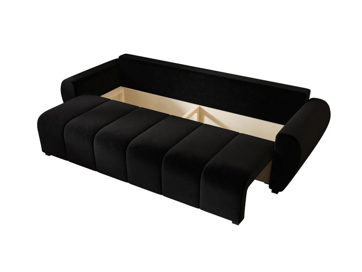 SOFA MOLISA mit Schlaffunktion ITAKA 11 mit Stauraum - Dunkelblau, Textil (86/82/246cm) - Bedante