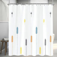DUSCHVORHANG Bunte Weizenohren 180 x 200 cm - Multicolor, Textil (180/200cm)