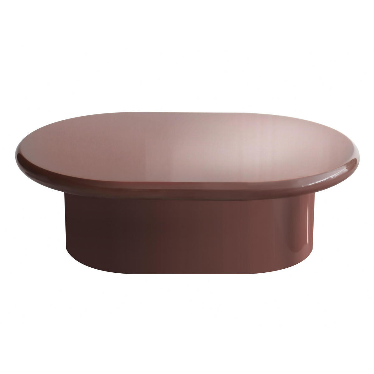 COUCHTISCH, Bordeauxrot - Lila, Holzwerkstoff (100/70/31cm) - Oviala