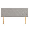 KOPFTEIL LULINE 160X190 CM - Grau, Textil (160/92/7cm) - IDIMEX