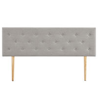 KOPFTEIL LULINE 160X190 CM - Grau, Textil (160/92/7cm) - IDIMEX