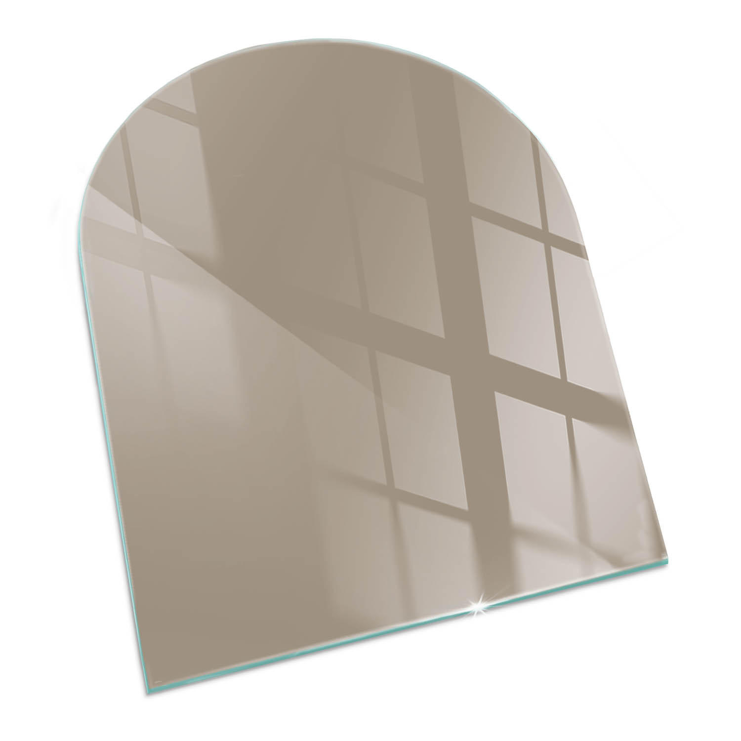 GLASPLATTE für Kamin 80x70 cm Braun - Braun, Glas (80/70/0.4cm) - ArtPrintCave