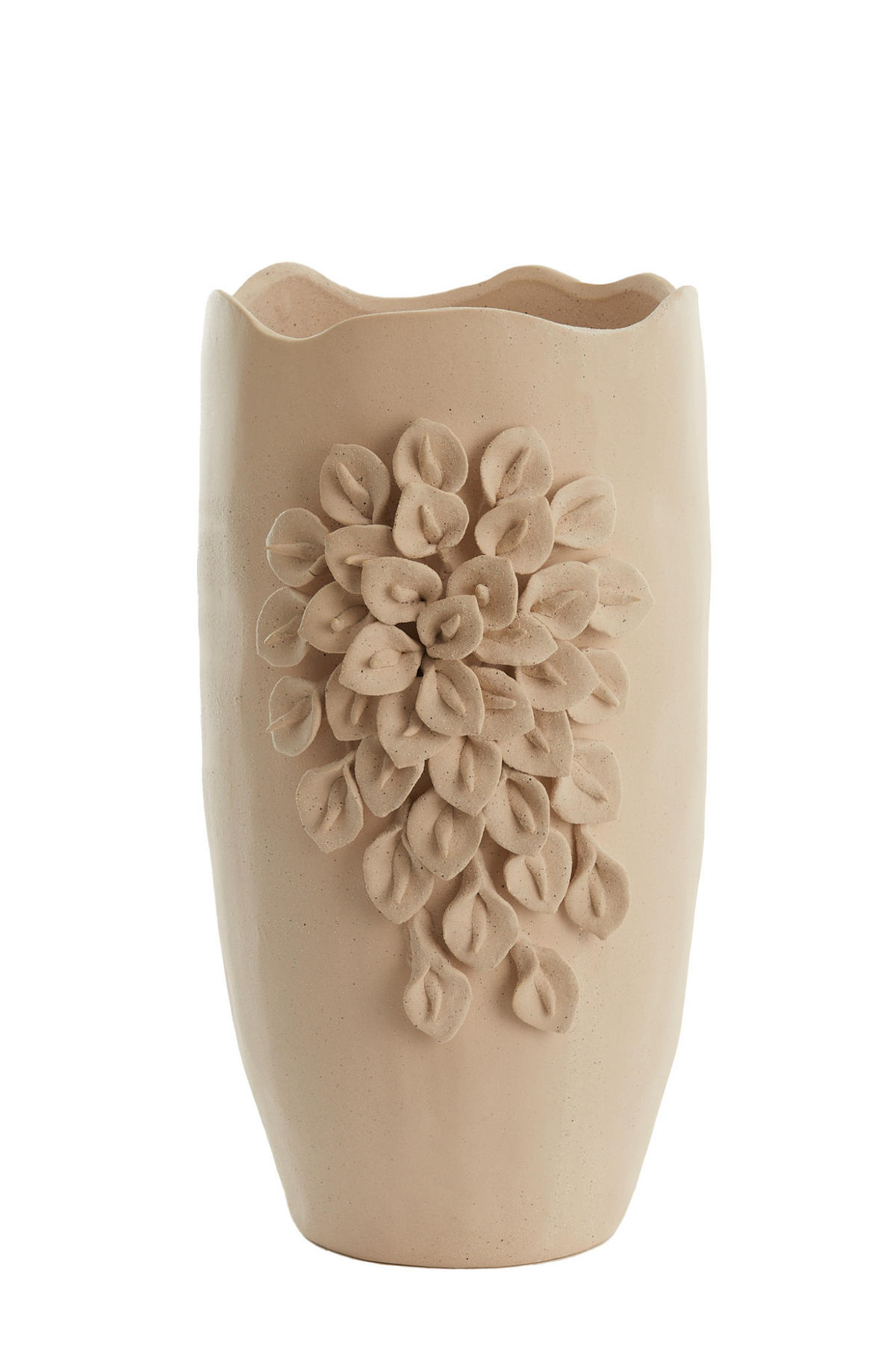 VASE Amiata Weiß 31,5/27/50 cm - Weiß, Keramik (50cm) - Light & Living