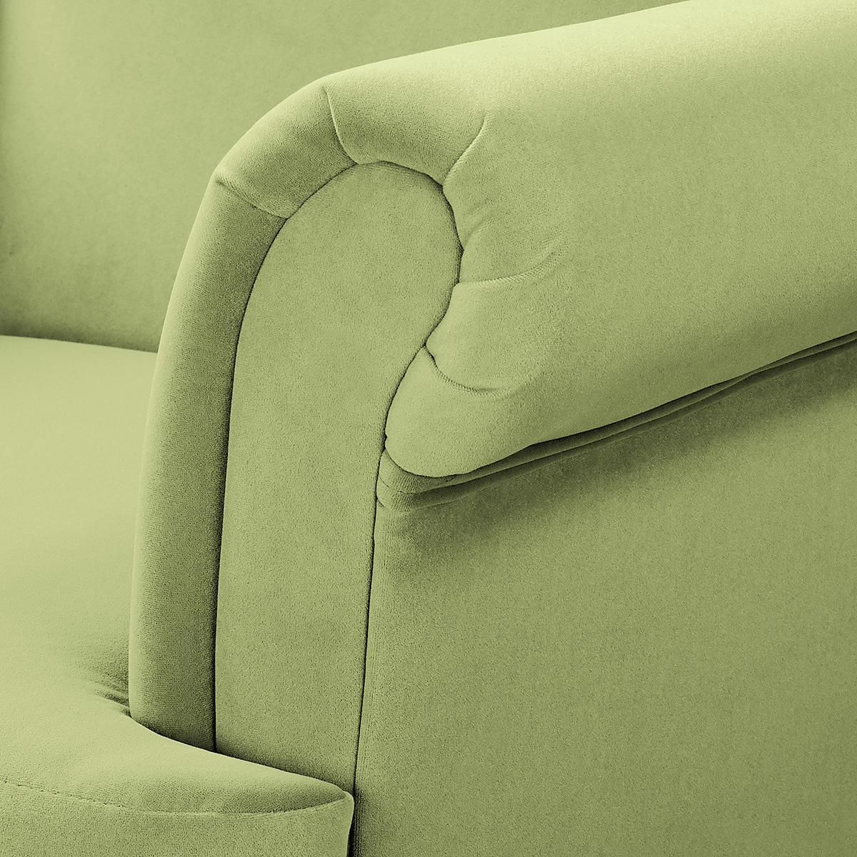 OHRENSESSEL - Dunkelbraun/Grün, Textil (85/101/89cm) - home24