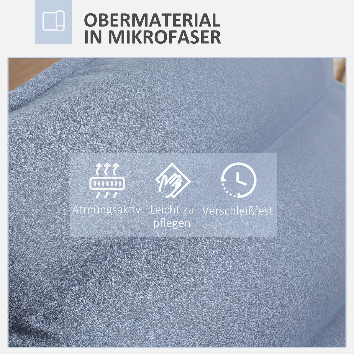 BODENSOFA Bodenstuhl mit Verstellbarer Lehne, Drehbarer Meditationsstuhl Grau - Grau, Metall (70/95/62cm) - HOMCOM