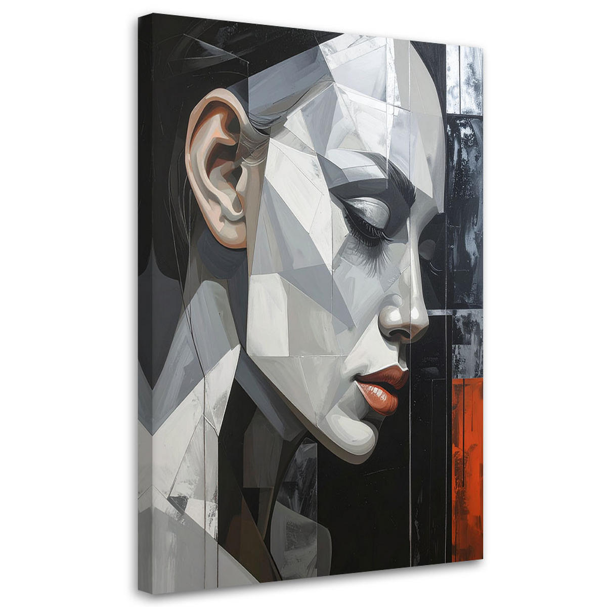 LEINWANDBILD Menschen & Charaktere 60x90cm - Grau, Textil (60/90cm) - Feeby