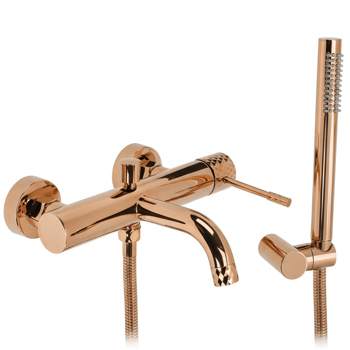 WANNENARMATUR Rea Lungo Diamond Copper - Kupferfarben, Metall (25/21.5/20.5cm) - REA