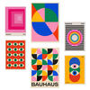 POSTER Set Mit 6 Bauhaus – Geometrische Formen In Leuchtenden Farben Designillustrationen Zur Der Wände Ihres Zuhauses Räume A3 & A4 Rahmenlos - Klar, Papier (29/3cm) - Nacnic